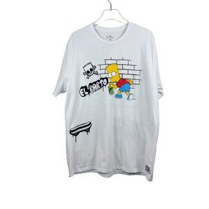 The Simpsons El Barto Double Sided White T-Shirt Men’s Size XL NWOT
